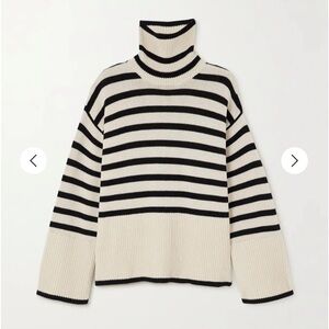 TOTEME stripe turtleneck sweater